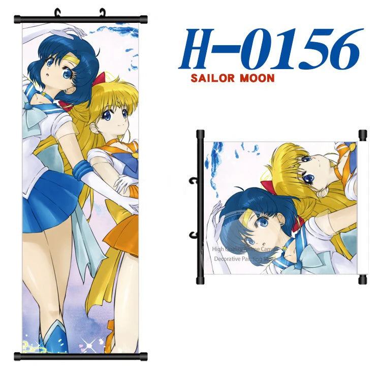 Anime Sailor Moon Canvas Scroll Hanging Painting Anime Peripheral Creative DIY Anime Exhibition Wall Painting Poster Wholesale
