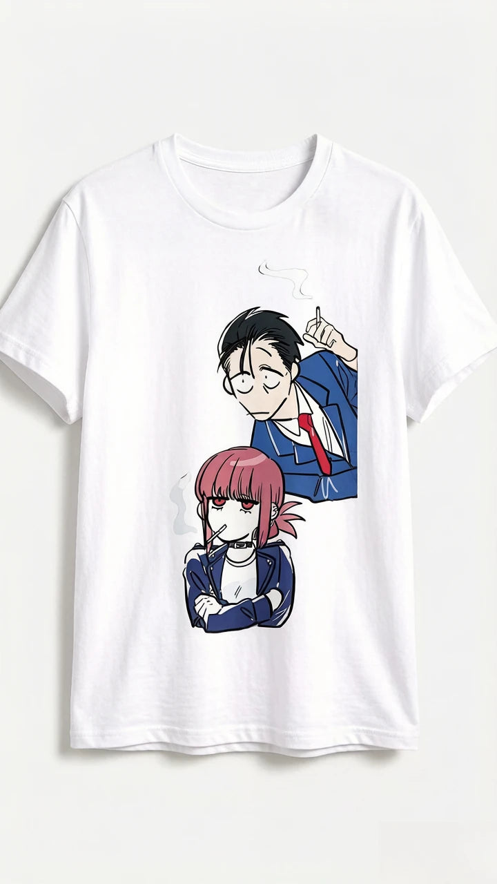 A T-shirt for Sasaki and Yamada, Who Smoke At The Back Door of A Supermarket. Unisex Popular Anime Lovers Gift 2026 Summer