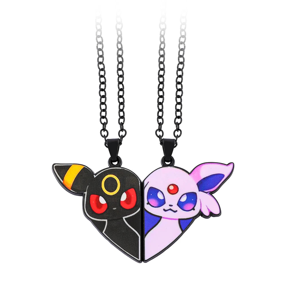 Eevee, Moon Sylph, Sun Sylph, Fairy Sylph, Thunder Sylph, Flame Sylph chain, classic anime game collection.