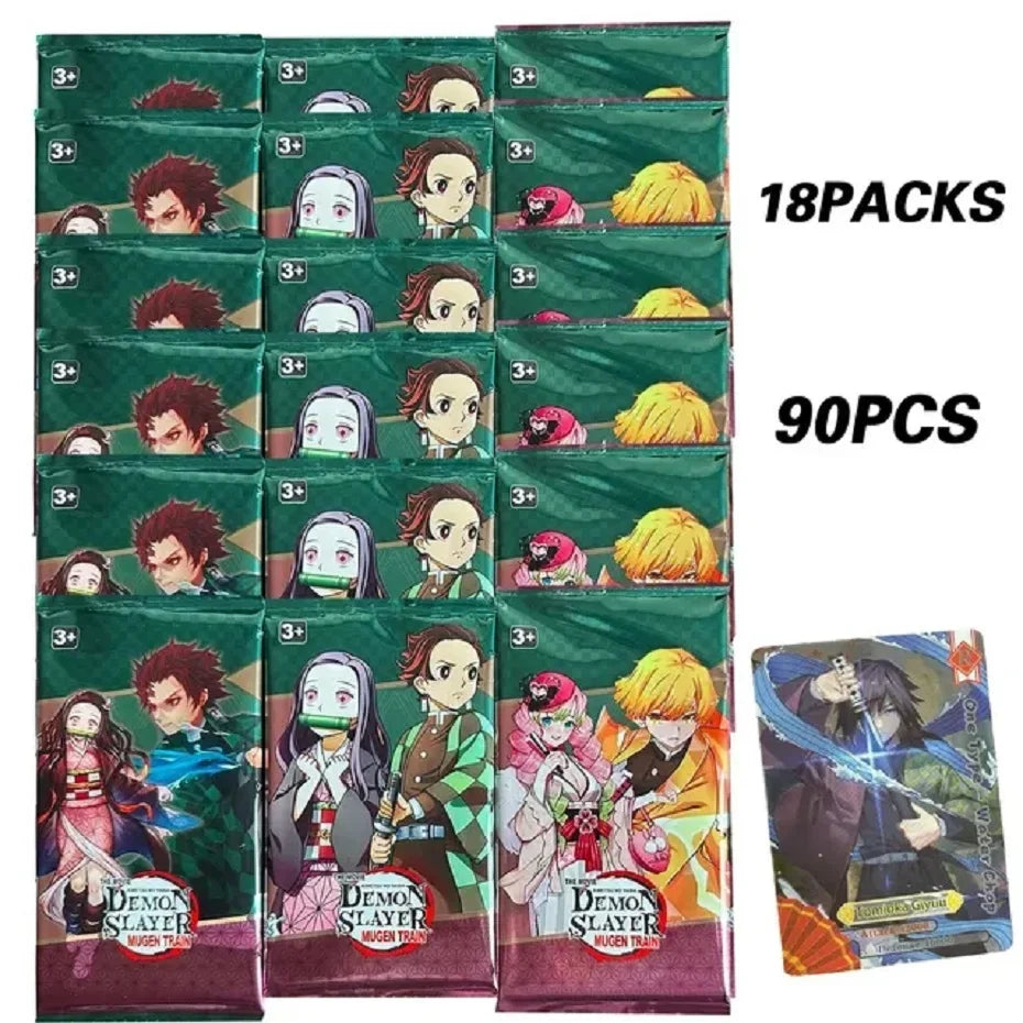 Flash Demon Slayer Cards Mugen Train SSP Card Ultra Rare Card Tanjirou Kamado Nezuko Character Collection Card