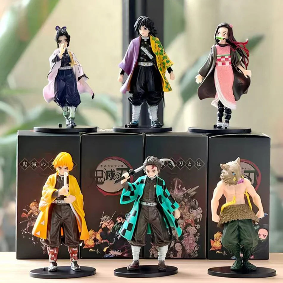 Demon Slayer Anime Character Figurine Model, Desktop Display Ornament, Premium Collectible Gift for Anime Enthusiasts