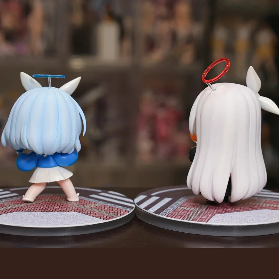 2 Kinds Blue Archive Anime Figurine Arona Prana Game Character Q Version Cartoon Collectible Model Face Changing Toys Gifts