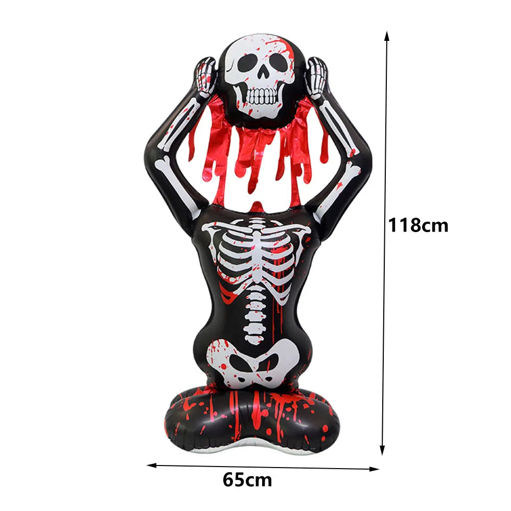 Large Halloween Standing Foil Balloons Haunted House Castle Skull Coffin Witch Mylar Balloon Halloween Party Decoration Balloon
