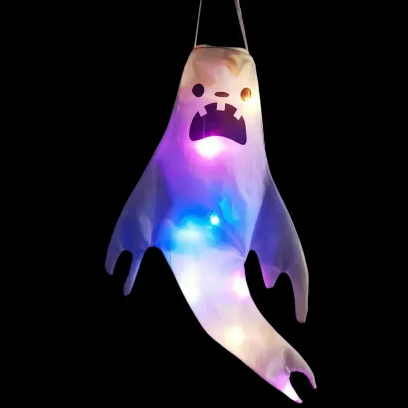 Hanging Ghost Halloween LED Luminous Ghost Children's Gift Scary Party Props Home Outdoor Courtyard Bar Hanging Decorations