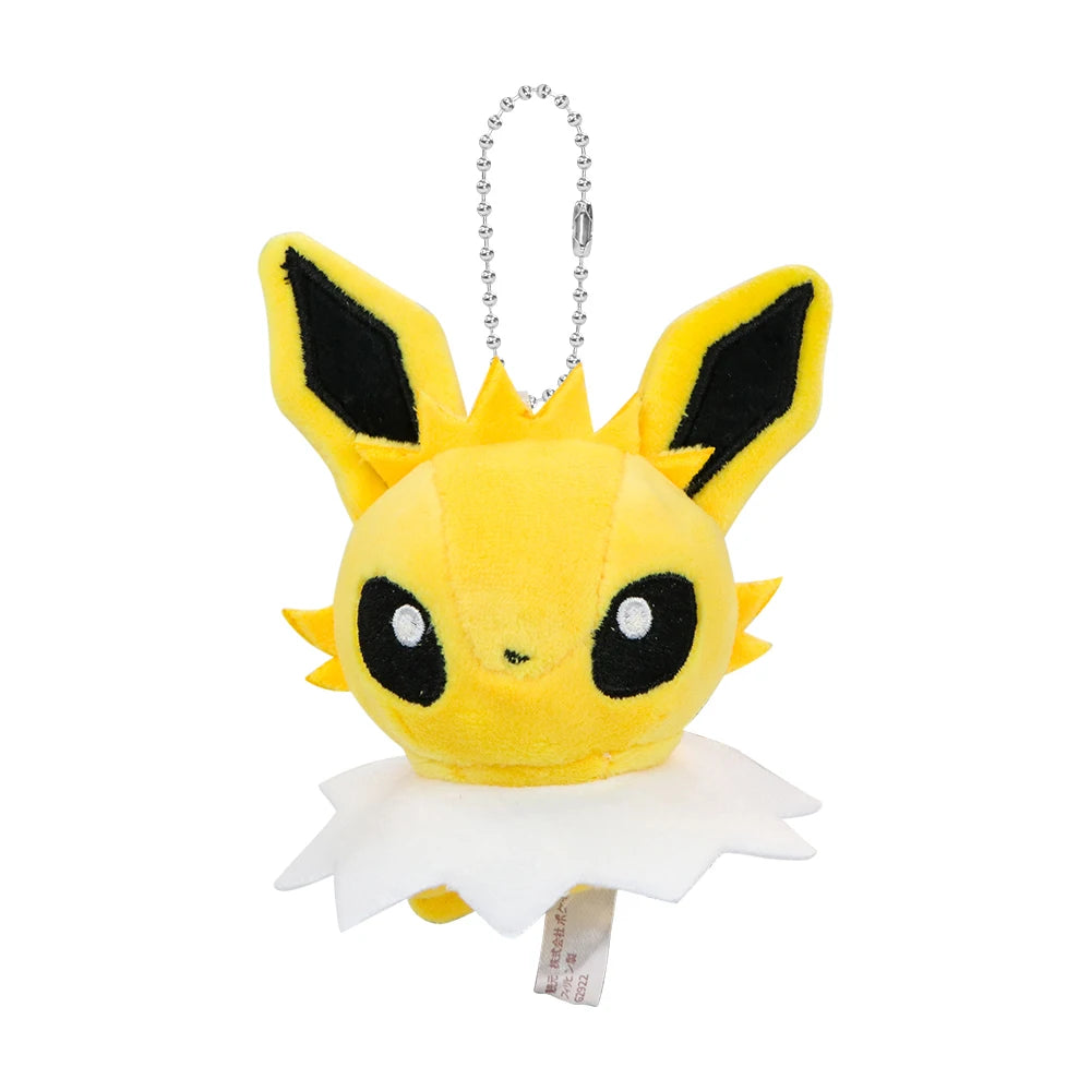 Pokemon Eevee Family Keychains Pendant Plush Toy Glaceon Vaporeo Sylveon Espeon Flareon Cute Anime Stuffed Doll Birthday Gift
