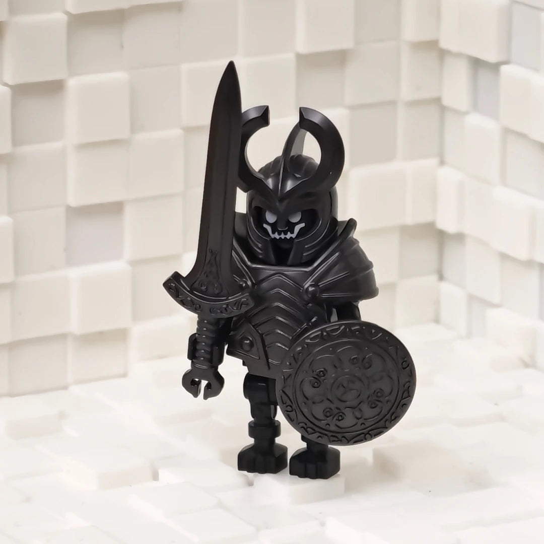 Halloween Skeleton Army Mini Doll MOC Building Blocks DIY Assembled Building Blocks Character Doll Skeleton Horse Ornaments Toy