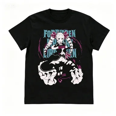 Start from scratch. Anime-themed short-sleeved printed T-shirt for both men and women, suitable for life in an alternate world.