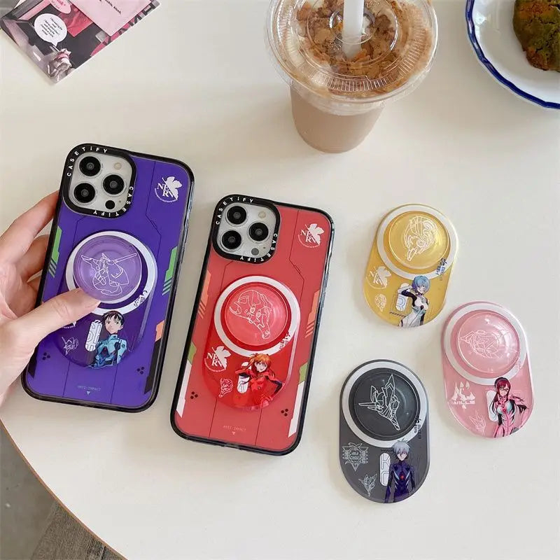 Neon Genesis Evangelion Ayanami Rei Asuka Anime Character Personality Magnetic Airbag Telescopic Bracket Creative Phone Holder