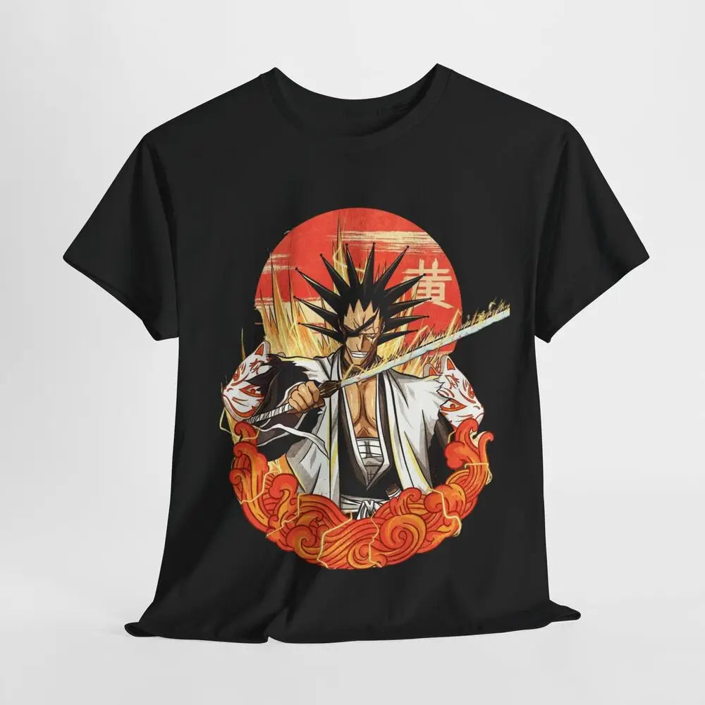 Bleach Anime T-shirt, Inspired Anime Kenpachi Zaraki T-shirt Black- Anime Gift