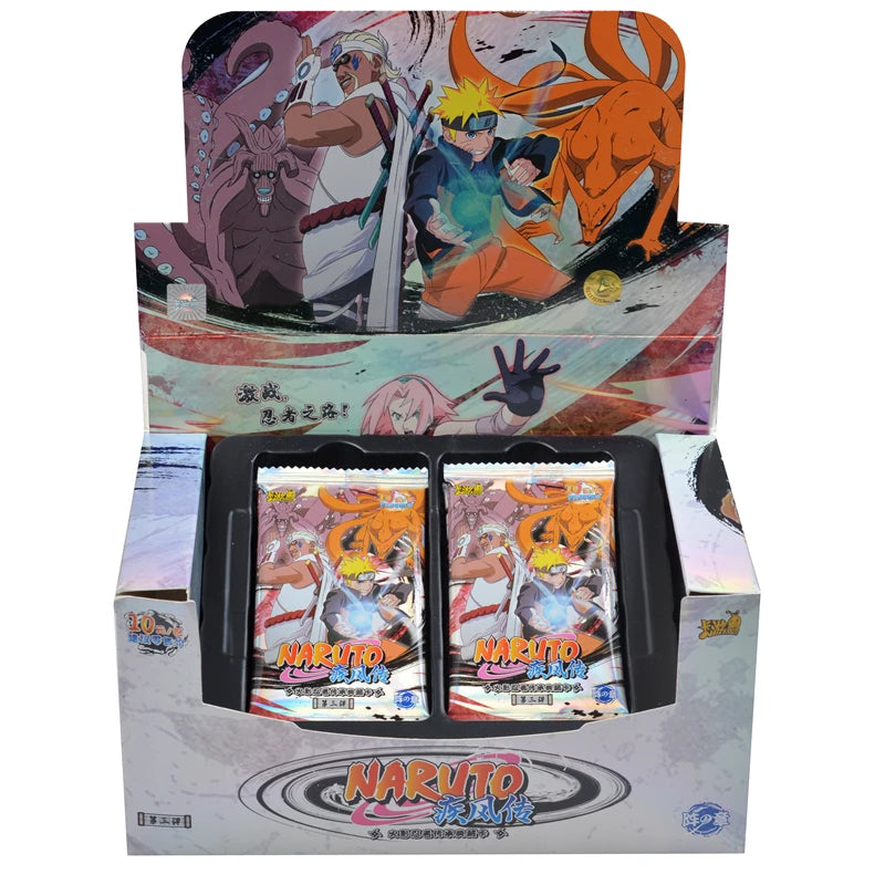 KAYOU Original Anime Naruto Cards Chapter Of The Array Box Added SE Ninja World Collection Cards Toys