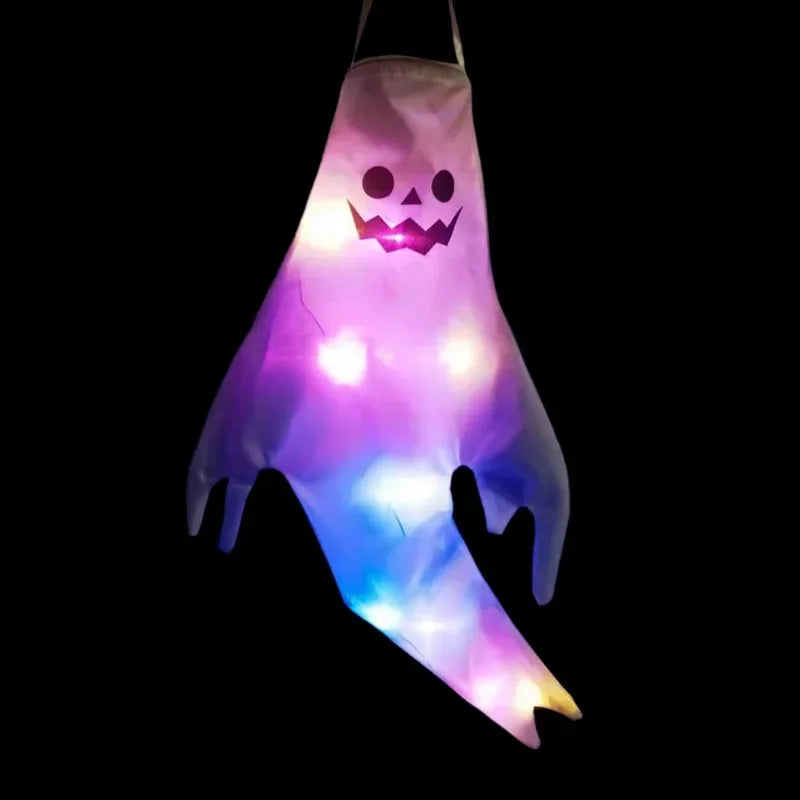 Hanging Ghost Halloween LED Luminous Ghost Children's Gift Scary Party Props Home Outdoor Courtyard Bar Hanging Decorations
