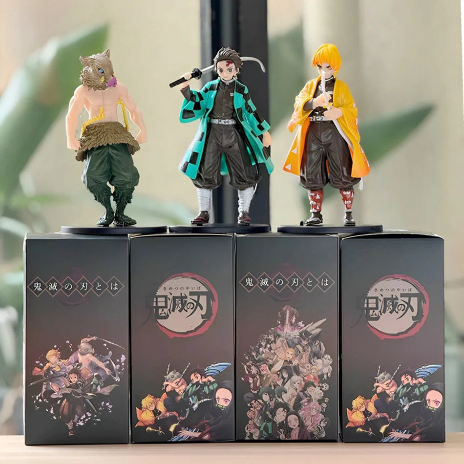 Demon Slayer Anime Character Figurine Model, Desktop Display Ornament, Premium Collectible Gift for Anime Enthusiasts