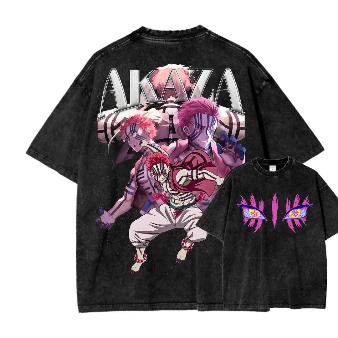 Vintage Wash Anime Shirt, Graphic Anime Tee, Anime Apparel, Anime Shirt, Otaku Anime Gift, Aesthetic Anime