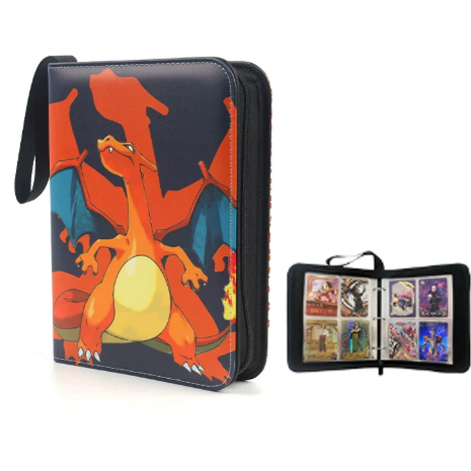 NEW-- 400PCS *Poke moned!!!Album Binder Photocard PU Zipper Photo Album Carte Holder Toy Collection Folder Letters Cards' Hobby