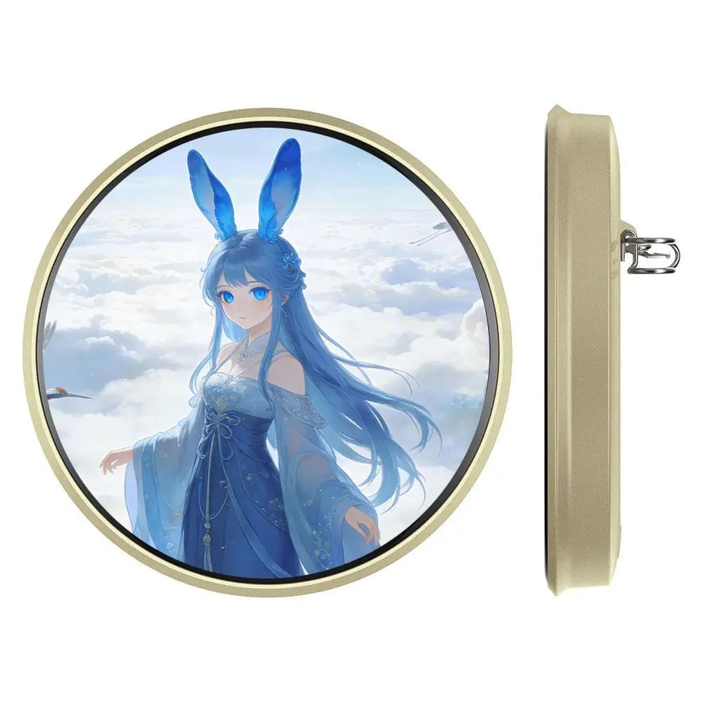 Smart Dynamic Electronic Display Anime E-Badge Anime Merchandise Digital Display Brooch Pin Gifts For Anime Lovers -1.85 Inch