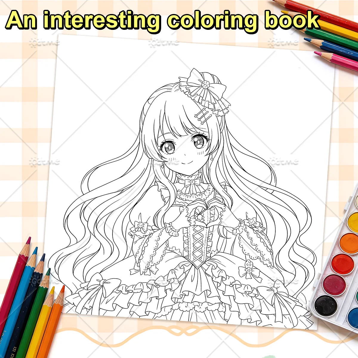 Anime Coloring Book for Adults Teens - Bold Easy Patterns, Stress Relief & Relaxation Art Therapy Drawing Book for Anime Fans
