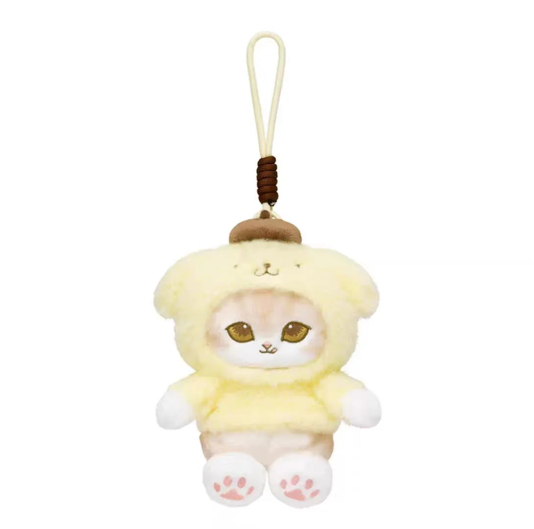 Mofusand Cos Series Plush Keychain Cute Cat Plushie Bag Pendant Soft Stuff Accessories For Birthday Gift