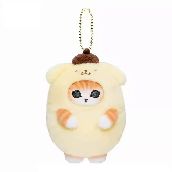 Mofusand Cos Series Plush Keychain Cute Cat Plushie Bag Pendant Soft Stuff Accessories For Birthday Gift