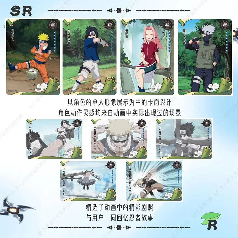 KAYOU Original Anime Naruto Cards Chapter Of The Array Box Added SE Ninja World Collection Cards Toys