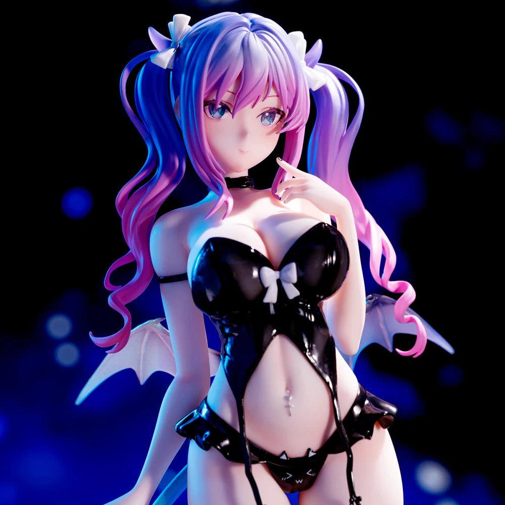 2D Anime Girl Glowing Little Imp PC Case Ornament Model Figurine Exquisite Christmas Gift for Boys