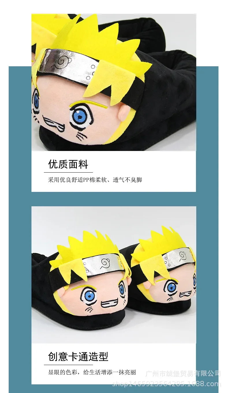 NEW 28cm Anime Uzumaki Slipper Cartoon Cosplay Costume Shoes Men Women Couple Indoor Home Winter Warm Slipper gift