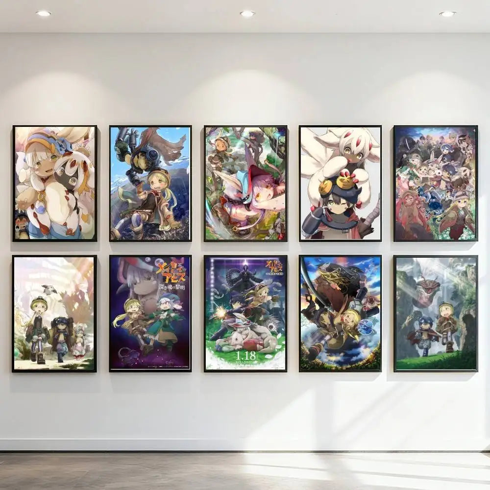 Anime M-Made In A-Abyss Poster Art Print Anime Style Home Decor Ideal Gift Perfect Room Decor