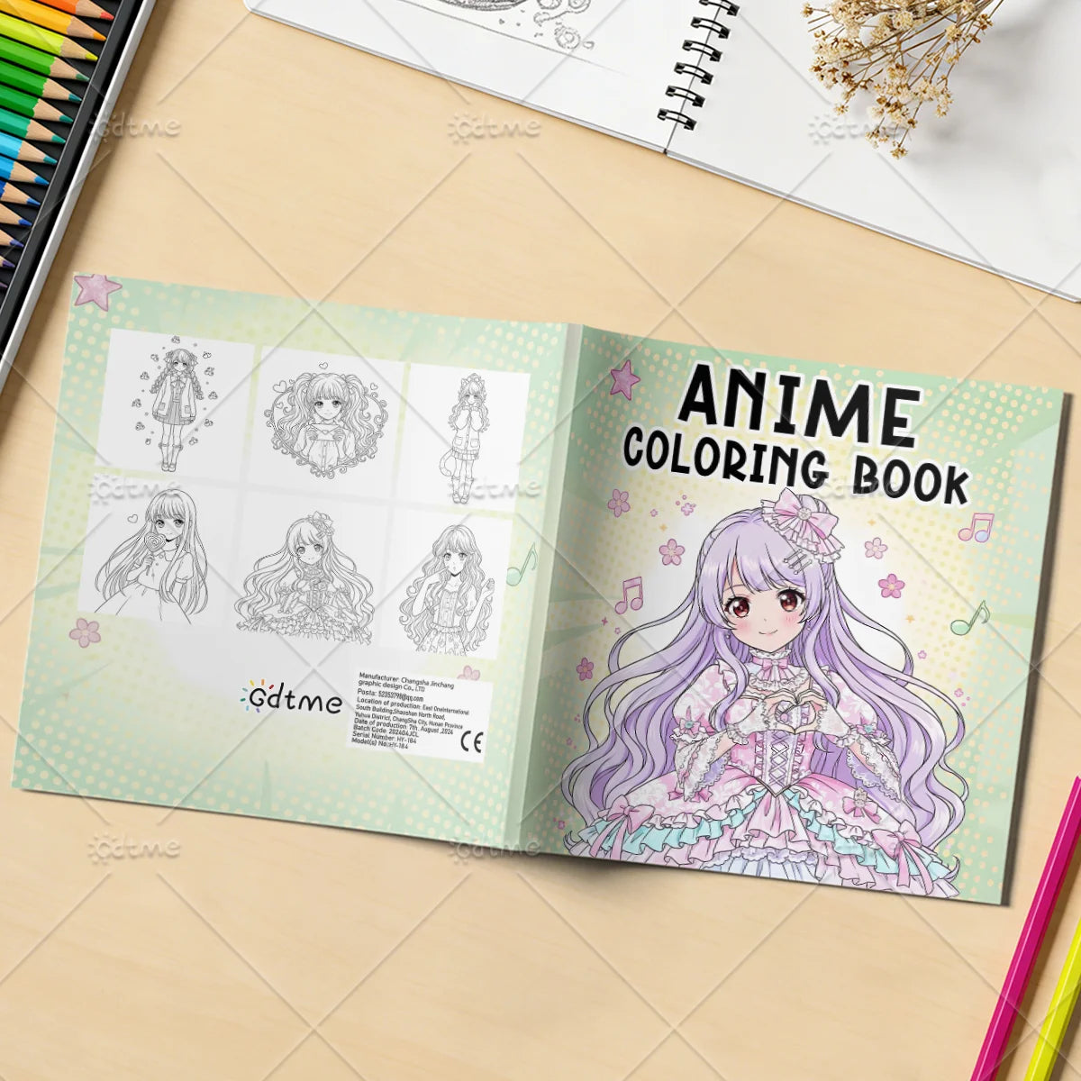 Anime Coloring Book for Adults Teens - Bold Easy Patterns, Stress Relief & Relaxation Art Therapy Drawing Book for Anime Fans