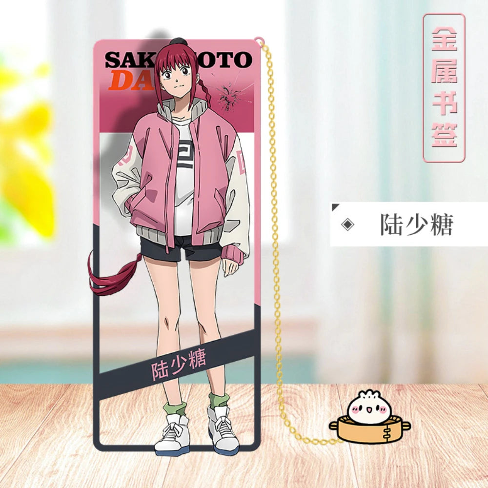 SAKAMOTO DAYS Metal Bookmark Sakamoto Taro Asakura Shin Shaotang Ru Heisuke Mashimo Osaragi Anime Props Cards Accessories Gifts