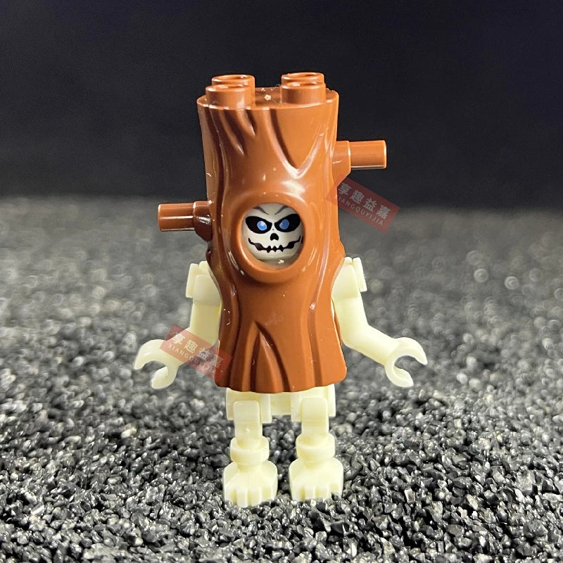 Halloween Skeleton Army Mini Doll MOC Building Blocks DIY Assembled Building Blocks Character Doll Skeleton Horse Ornaments Toy