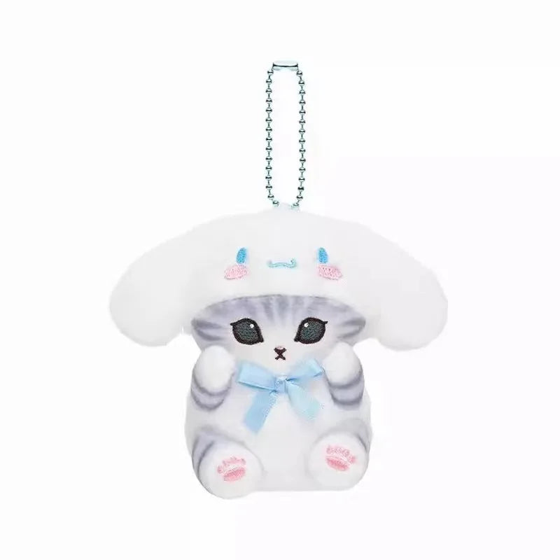 Mofusand Cos Series Plush Keychain Cute Cat Plushie Bag Pendant Soft Stuff Accessories For Birthday Gift