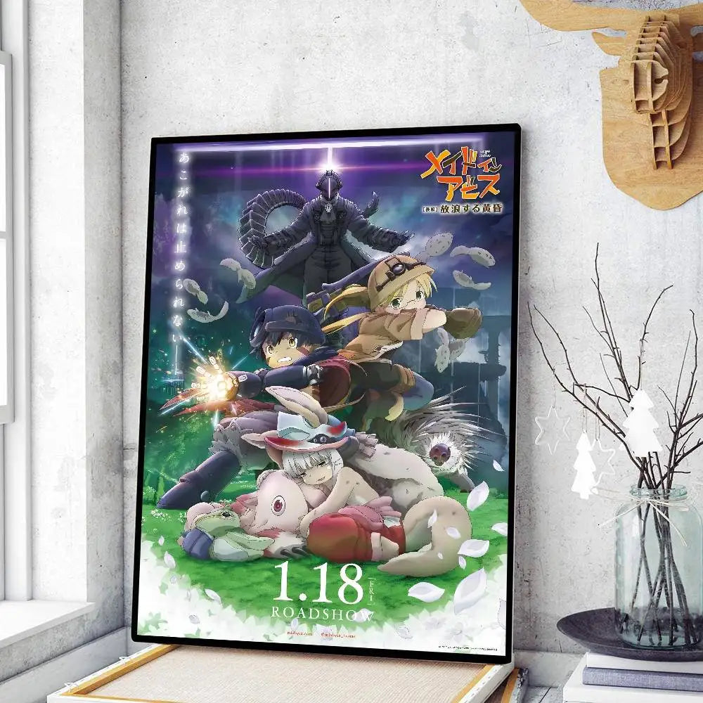 Anime M-Made In A-Abyss Poster Art Print Anime Style Home Decor Ideal Gift Perfect Room Decor