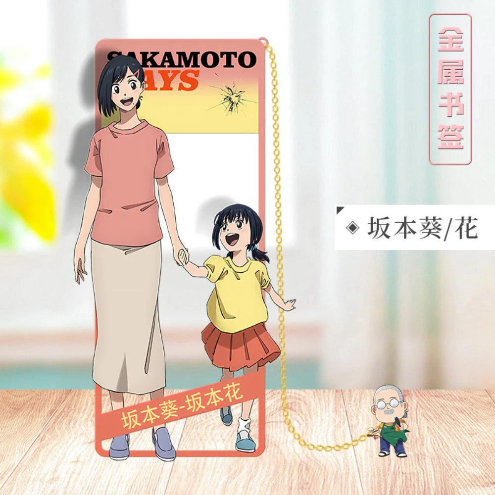 SAKAMOTO DAYS Metal Bookmark Sakamoto Taro Asakura Shin Shaotang Ru Heisuke Mashimo Osaragi Anime Props Cards Accessories Gifts