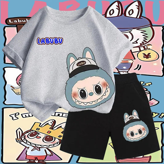 Labubu Kids T-Shirt Sets: Adorable Matching Outfits for Boys & Girls - Cute Labubu Character Designs for Everyday Wear