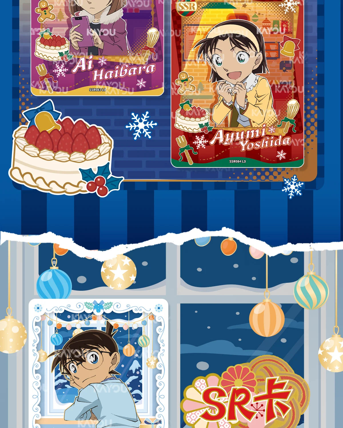 Kayou Detective Conan Collectible Trading Cards Official Authentic Insight Pack Volume 7 Anime Merchandise For Collection Hobby