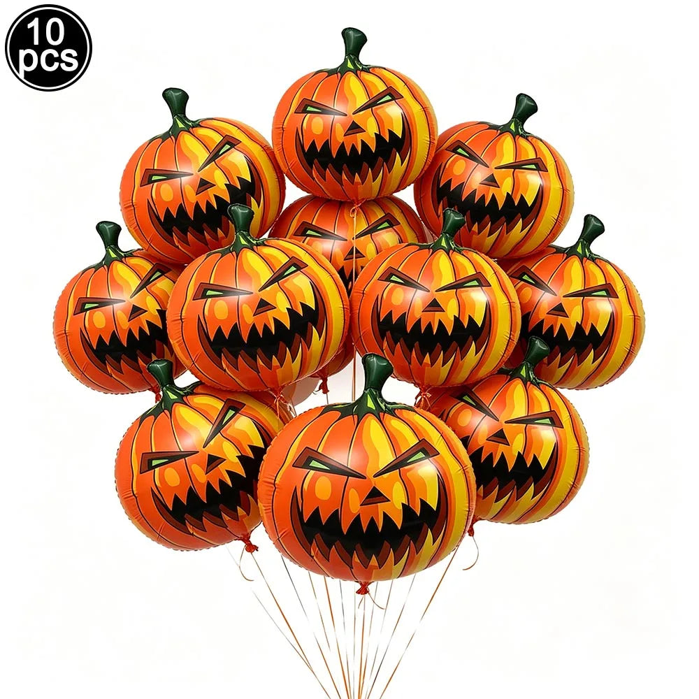 Large Halloween Standing Foil Balloons Haunted House Castle Skull Coffin Witch Mylar Balloon Halloween Party Decoration Balloon