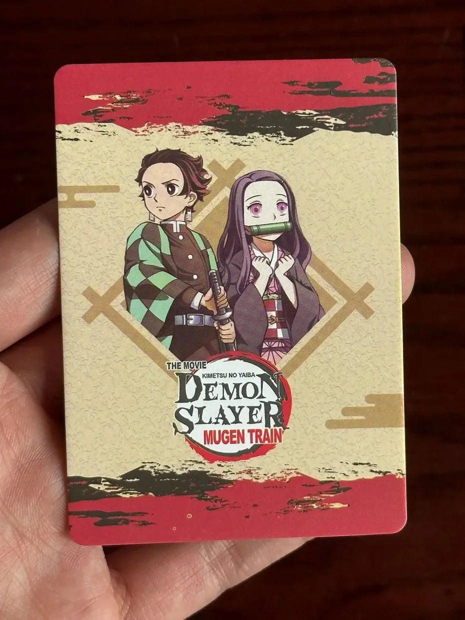 Flash Demon Slayer Cards Mugen Train SSP Card Ultra Rare Card Tanjirou Kamado Nezuko Character Collection Card