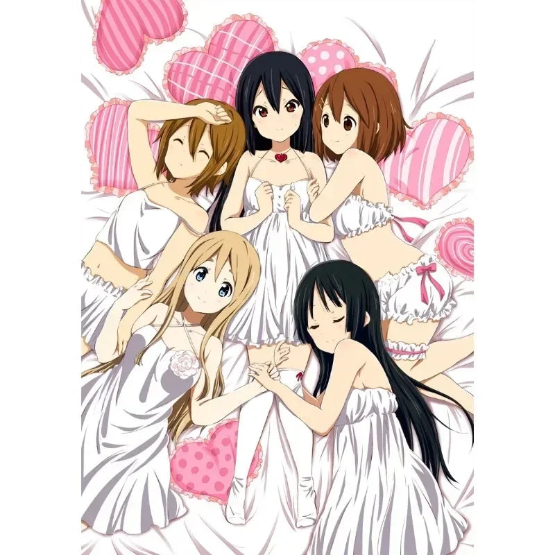 Japan Classic Anime Music K-On! Poster Print Cute Beautiful Girl Band HD 4K Canvas Painting Wall Art Home Living Room Decorative