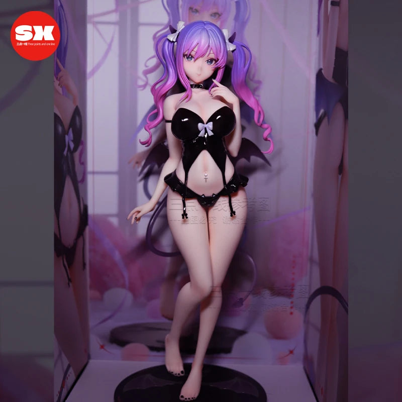 2D Anime Girl Glowing Little Imp PC Case Ornament Model Figurine Exquisite Christmas Gift for Boys