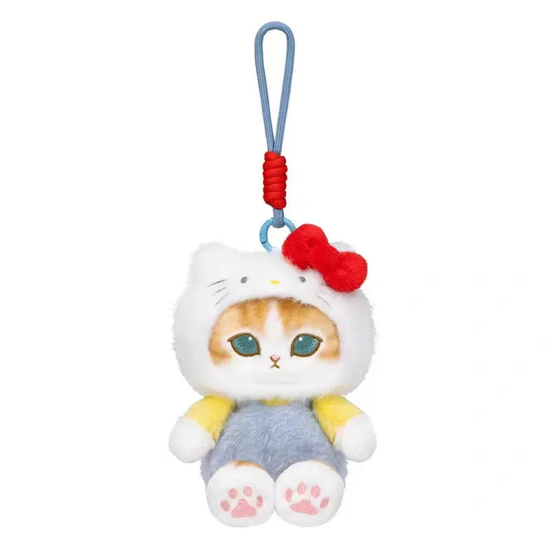 Mofusand Cos Series Plush Keychain Cute Cat Plushie Bag Pendant Soft Stuff Accessories For Birthday Gift