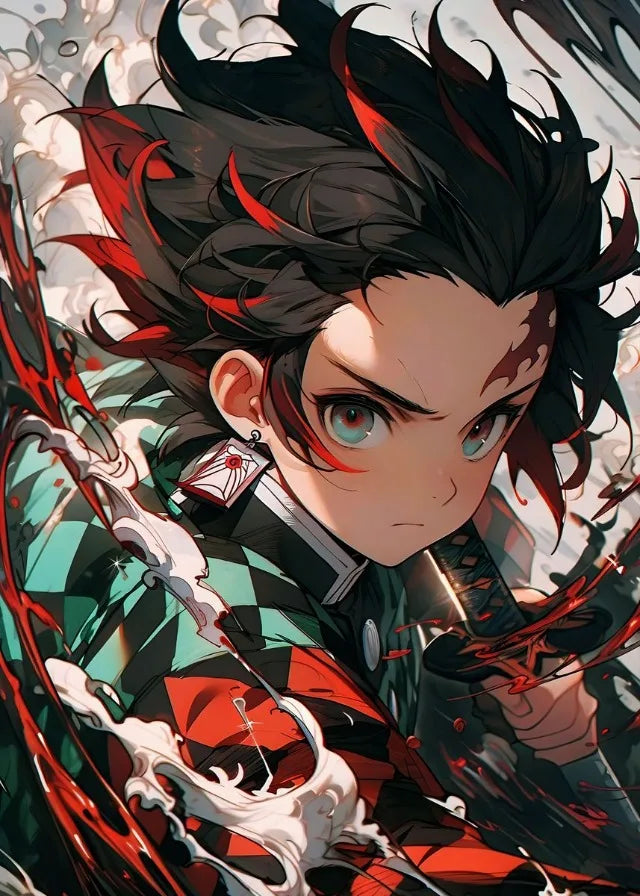 Demon Japanese Popular Classics Anime Character Posters Canvas Printing Wall Art Picture for Living Room Home Decor Gifts