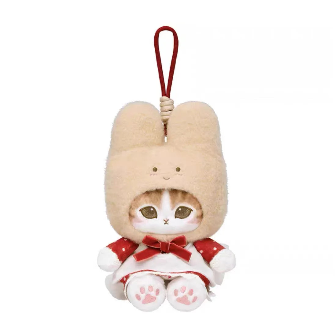 Mofusand Cos Series Plush Keychain Cute Cat Plushie Bag Pendant Soft Stuff Accessories For Birthday Gift
