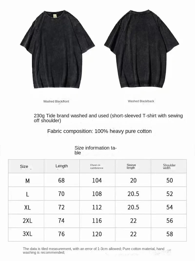 2026 Anime Attack on Titan Eren Mikasa Printed T-shirt Men's and Women's Washed T-shirt High Quality Vintage Cotton T-shirt Tops