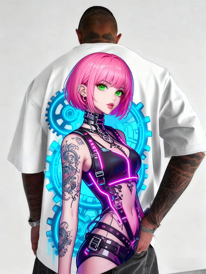 3D Print Japanese Anime Girl T-Shirt