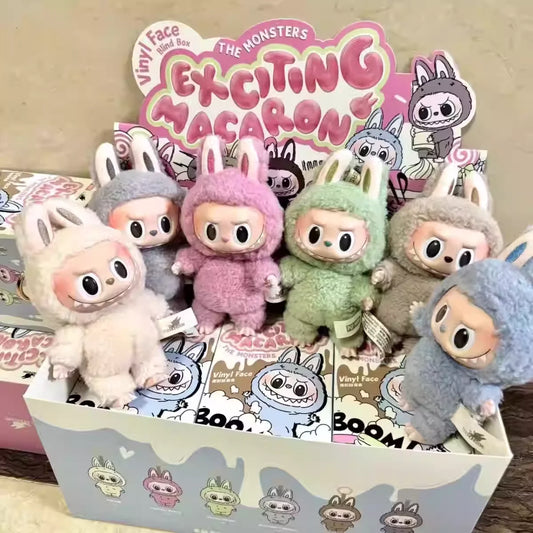 LABUBU V3-V1 full set collectible toys, cute plush keychains, perfect for parties, bags, stress relief, gifts, and holidays
